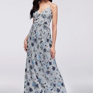 Never worn, with tags, Floral Bridesmaid’s Dress
